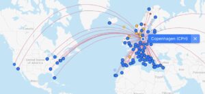 SAS Routes To North America. 